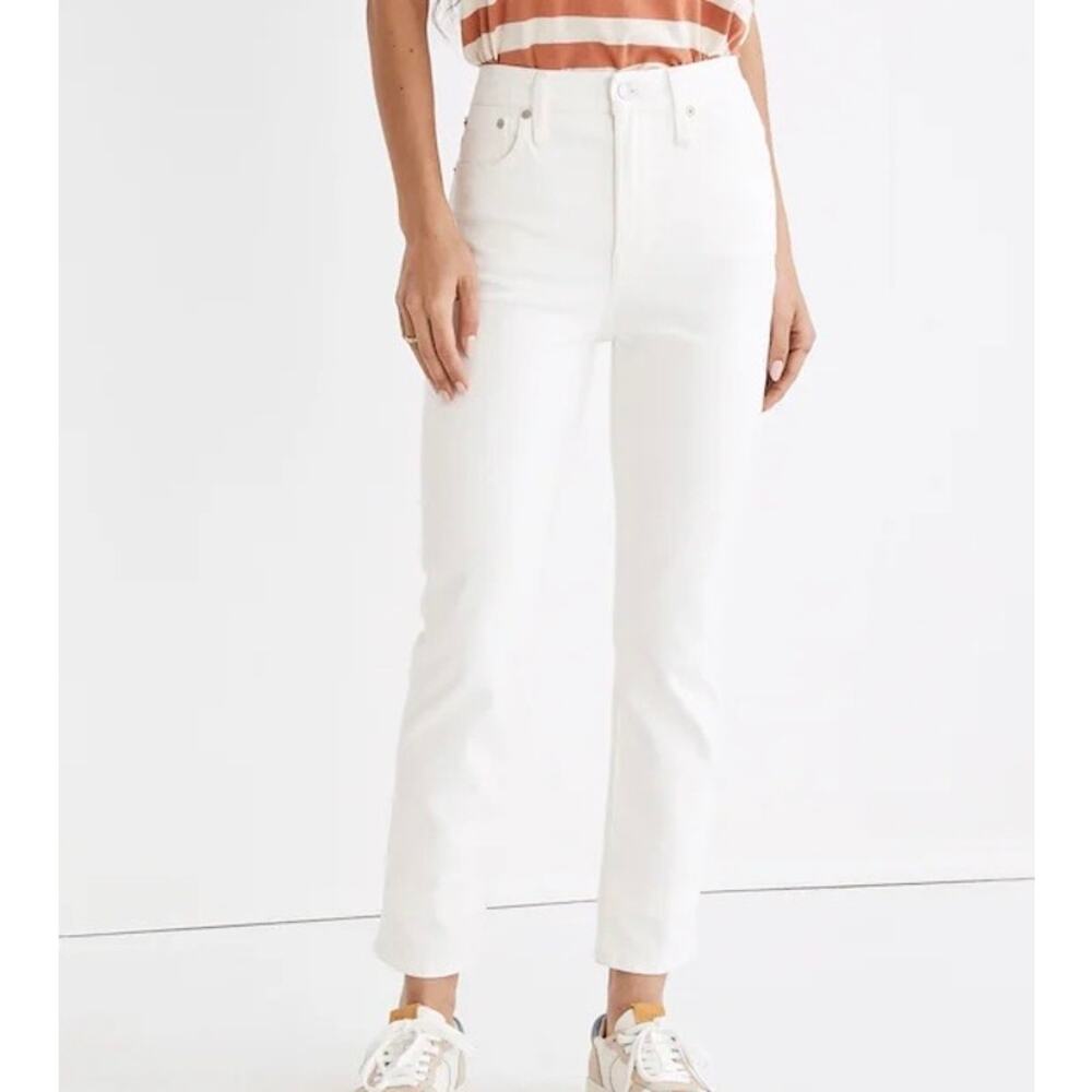 MADEWELL The Curvy Perfect Vintage Jean White 27